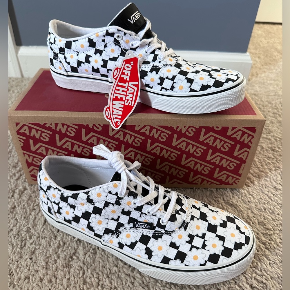 Vans old skool checkered floral